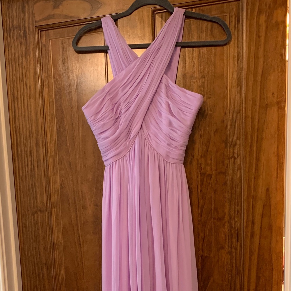 Purple Chiffon prom dress